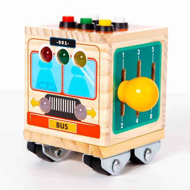 Wooden toys busy bus boys and girls Montessori early education simulation early education kindergarten puzzle toys by eprolo