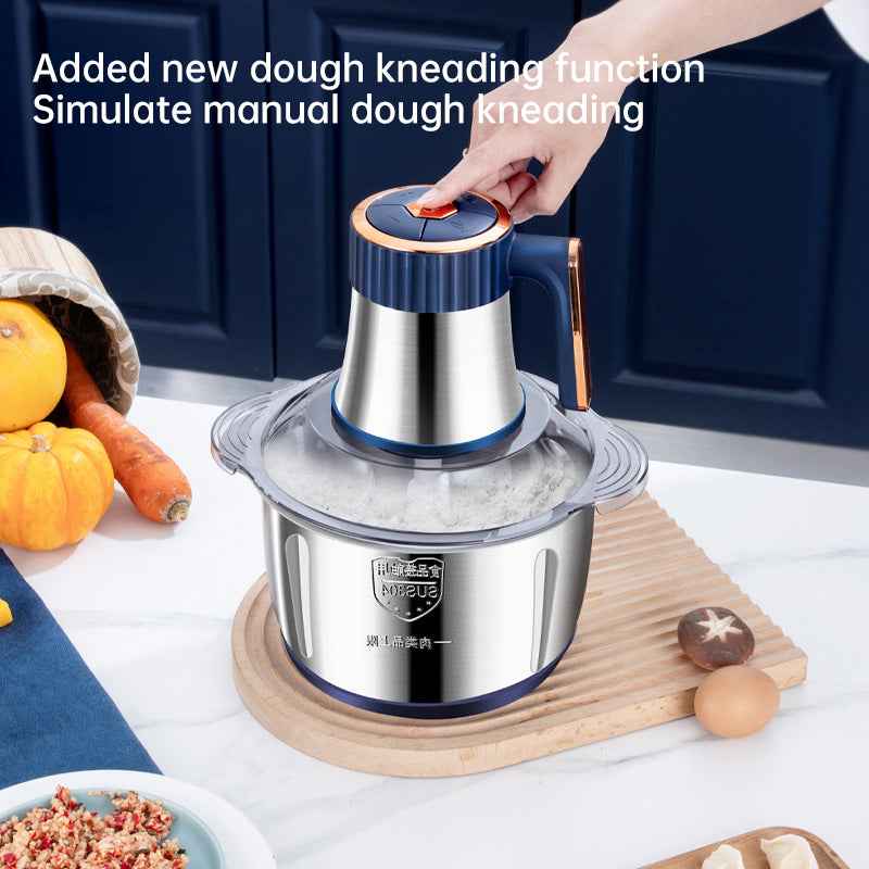 Electric Meat Grinders, 5L Food Processor, Stainless Steel Multifunctional Vegetable Slicer, Kitchen Chopper & Mixer by eprolo