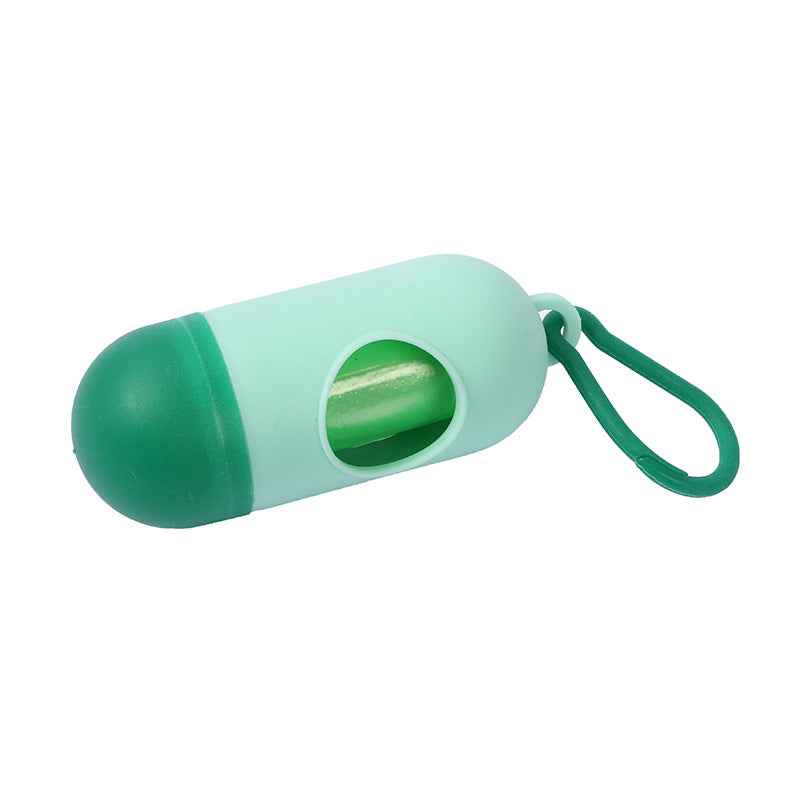 Pet Waste Bag Capsule Dog Waste Box Pill Portable Thickened Poop Bag by eprolo