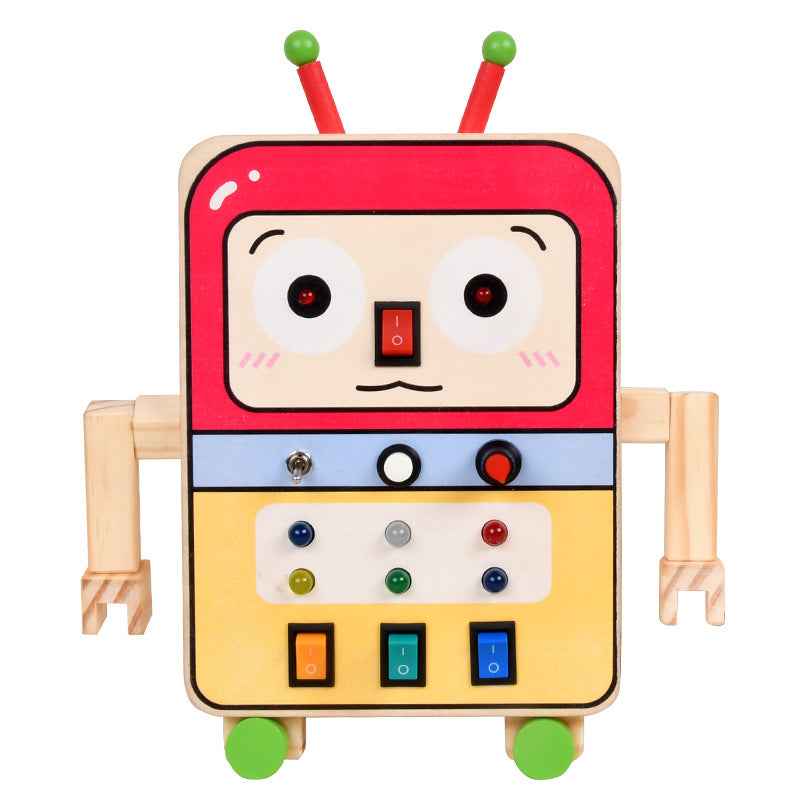 Children's circuit board switch power LED light robot busy board hands-on brain early education toy by eprolo