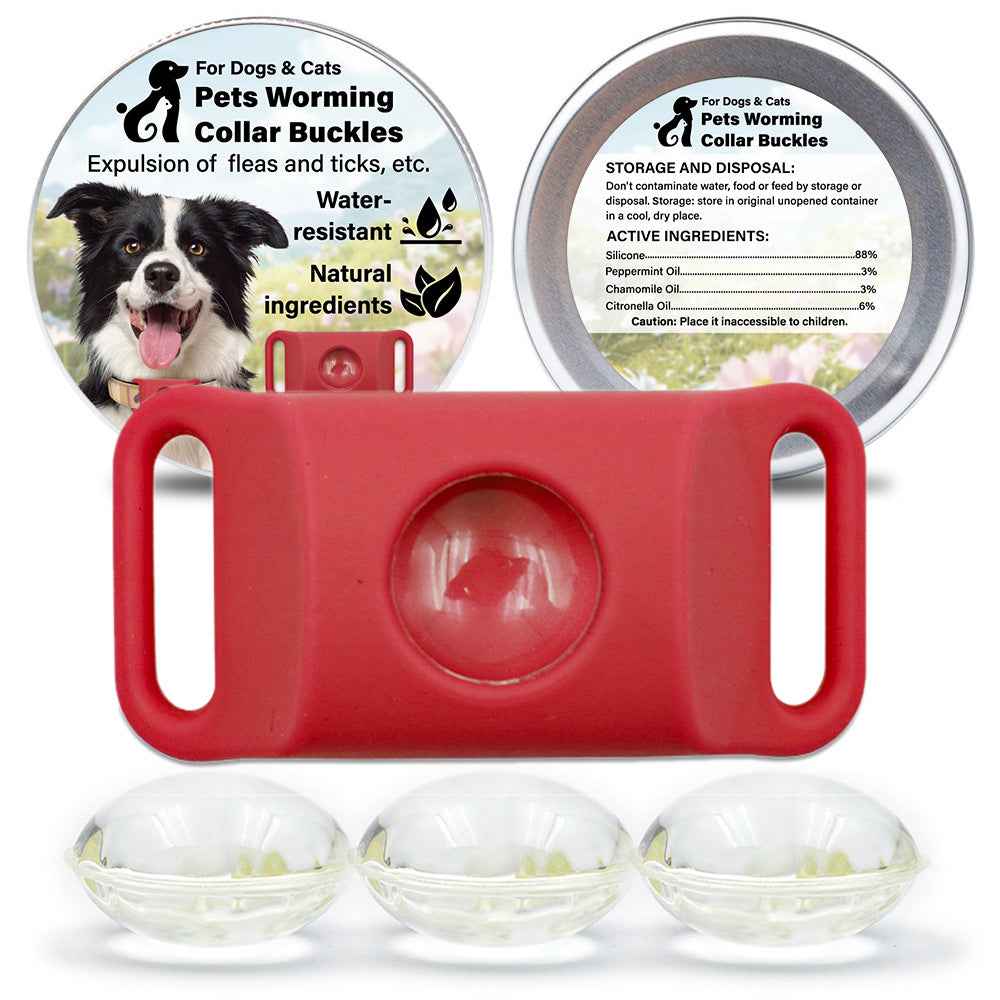 Pet Cat Dog Flea and Tick Prevention Silicone Collar with Insect Repellent Tag, Anti-Flea and Anti-Tick by eprolo