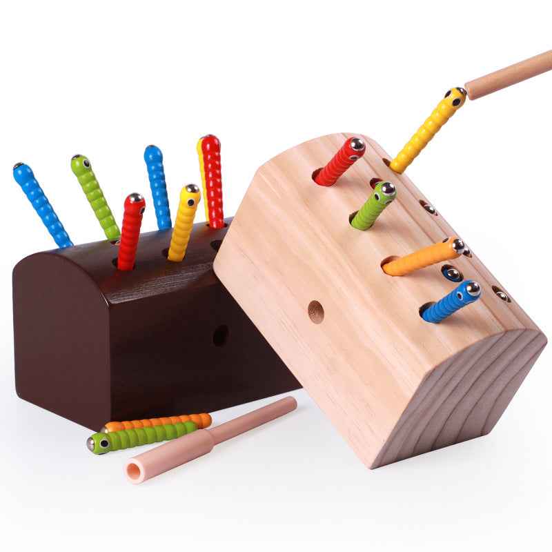 Wooden Bug Catch Game For Young Children Montessori Early Education Parent-Child Interactive Game Kindergarten Early Education Teaching Aids by eprolo