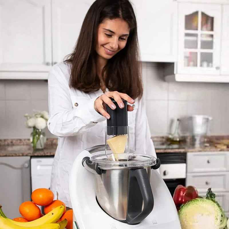 Food Cutter For Thermomix TM5 TM6 Chopper Vegetable Peeler Cooking Masher Slicing Shredding Multifunctional Fine Peeler Set by eprolo