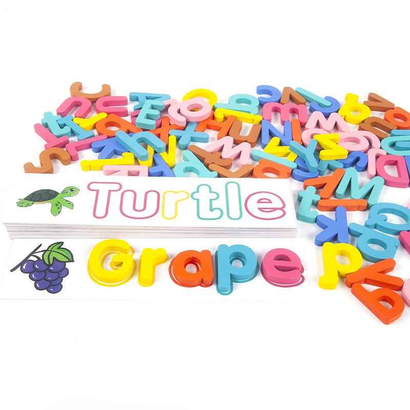 CPC English Letters Spelling Word Game Young Children Early Education Puzzle English Card Matching Toys by eprolo