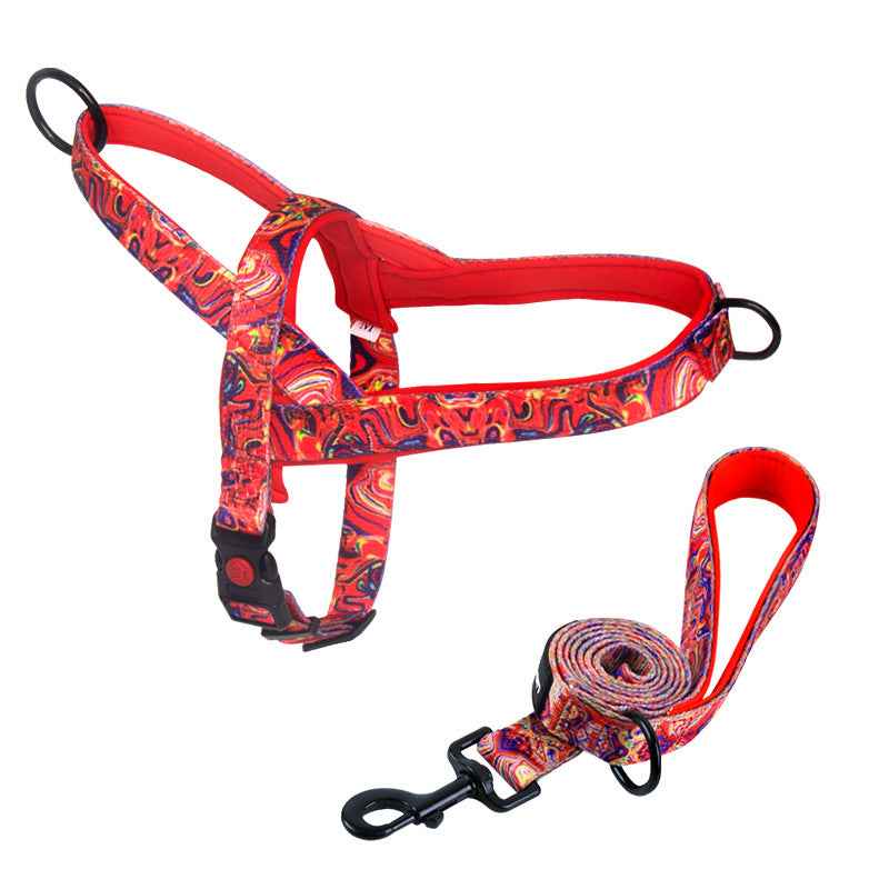 Dog Harness with Anti-Pulling Feature for Medium and Large Breeds, Lab, Golden Retriever, Dog Leash, Dog Chain by eprolo