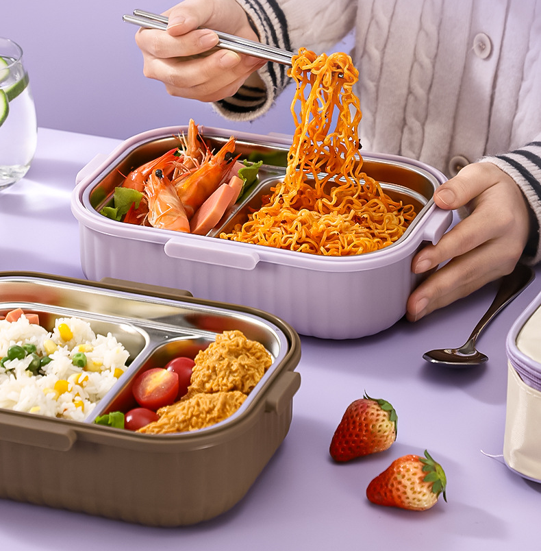 Stay Fresh with Our Insulated Stainless Steel Lunch Box - Large Capacity & Durable Design by eprolo