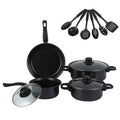 13-Piece Premium Non-Stick Cookware Set: Frying Pans, Casserole, Wok, Multi-Func, Stylish, Durable, Outdoor-Ready by eprolo