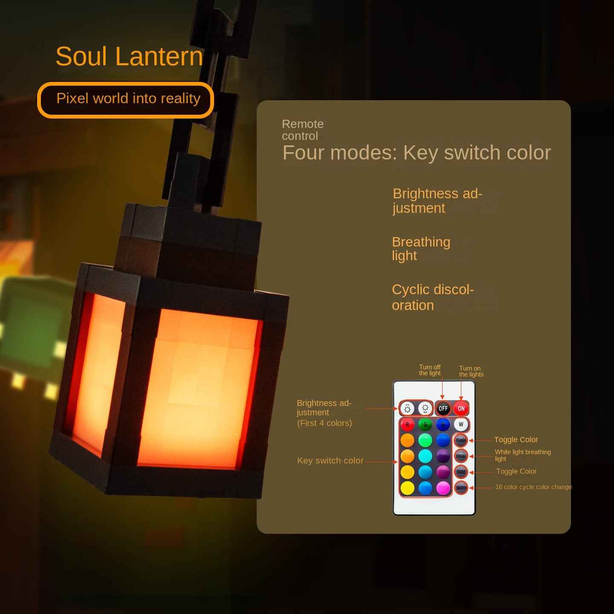 Enchant Your Space with the Minecraft LED Night Light – Creative Lantern for Anyone! by eprolo