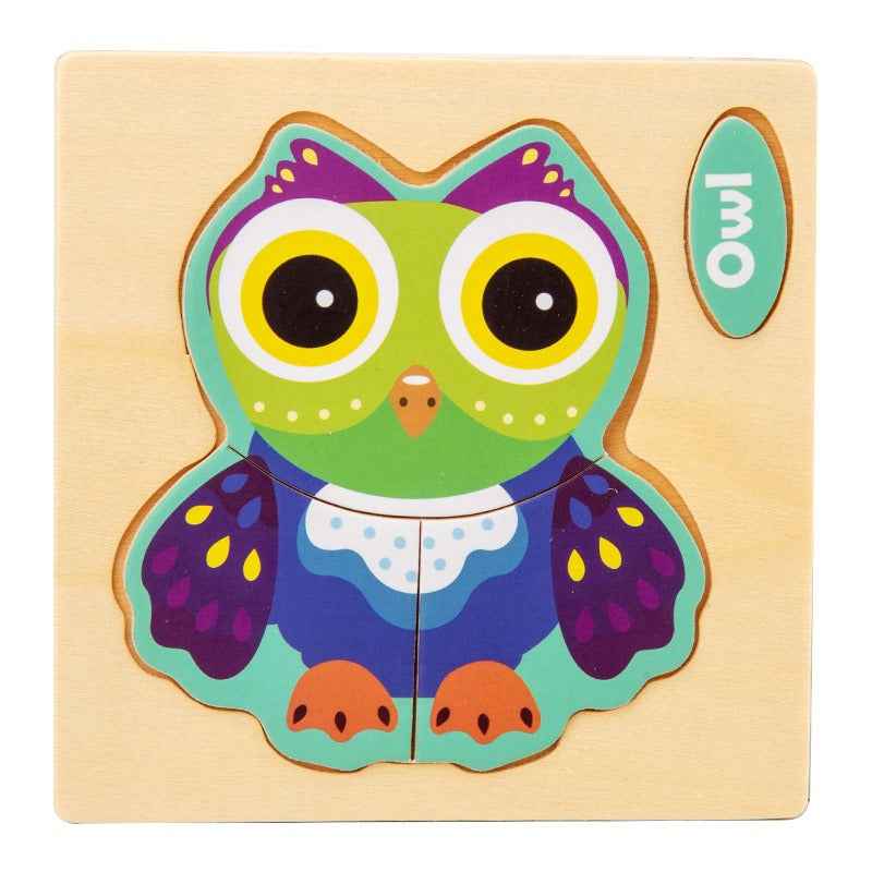Early Education Puzzle Jitterbug With The Same Children's Educational Animal Enlightenment Cognitive Puzzle Board Toys by eprolo