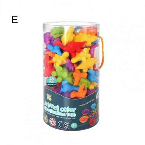 Children's Rainbow Count Early Education Cognitive Toys Montessori Teaching Aids Math Children's Game Set by eprolo