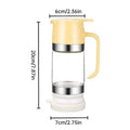 300ml Durable Glass Honey Dispenser with Handle, Transparent, Drip-Proof Press Pump for Bread, Honey Pot by eprolo