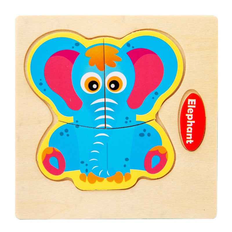 Early Education Puzzle Jitterbug With The Same Children's Educational Animal Enlightenment Cognitive Puzzle Board Toys by eprolo