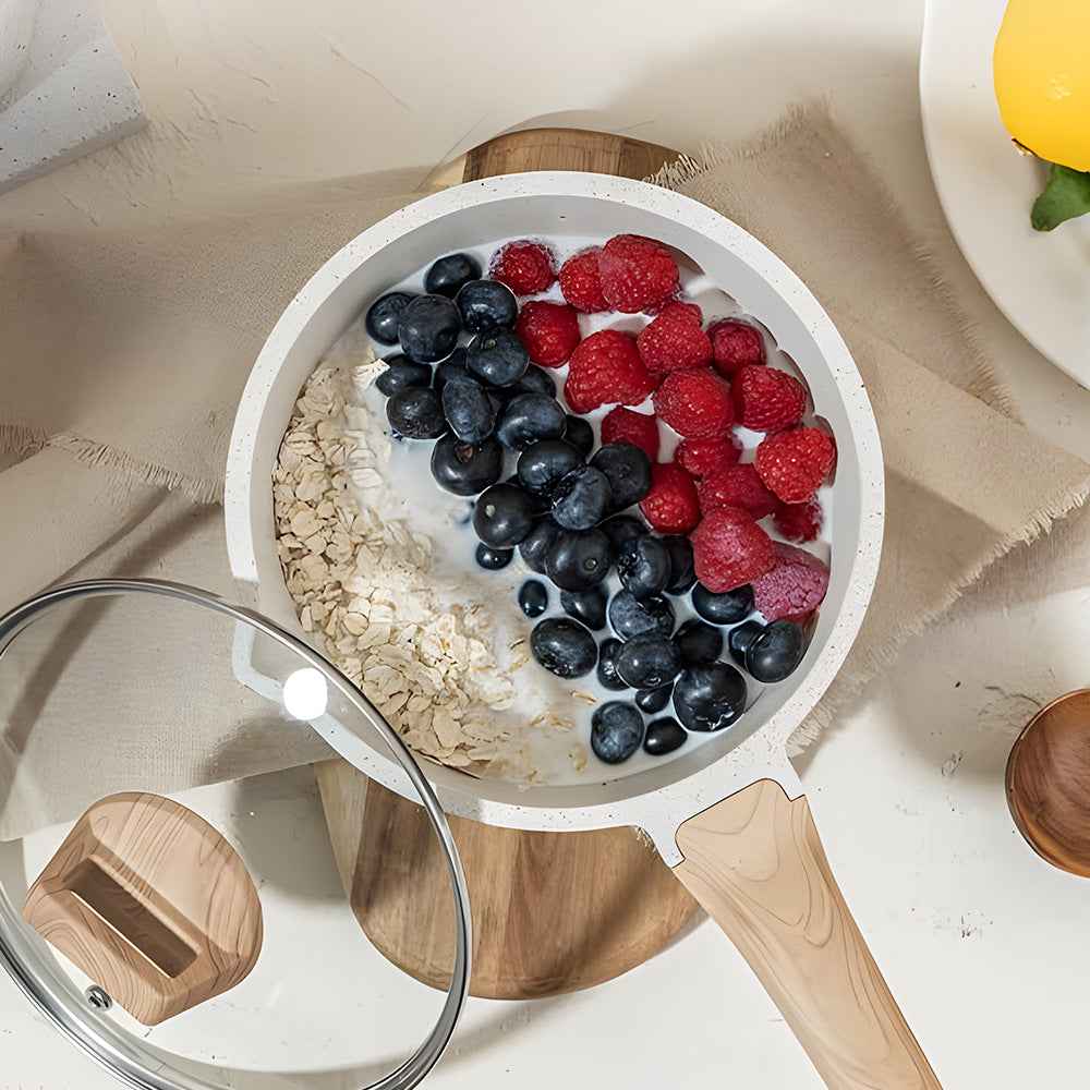 Medical stone non-stick pot soup pot stew pot frying pan wok milk pot frying pan steaming marble granite pot set by eprolo