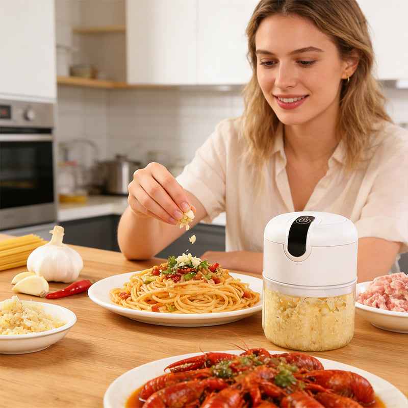 Mini Automatic Portable Food Processor, Triple Blade, USB 250 mL Electric Bivolt by eprolo