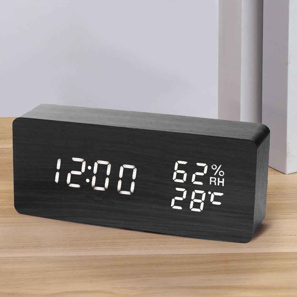 Transform Your Mornings with the LED Digital Alarm Clock: Thermometer & Night Light Included by eprolo