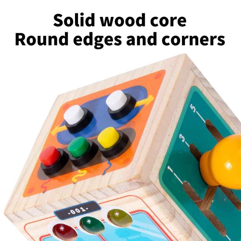 Wooden toys busy bus boys and girls Montessori early education simulation early education kindergarten puzzle toys by eprolo