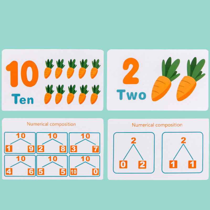 Children's Early Education Puzzle Rabbit Balance Counting And Counting Science Education Number Addition And Subtraction Enlightenment Toys by eprolo