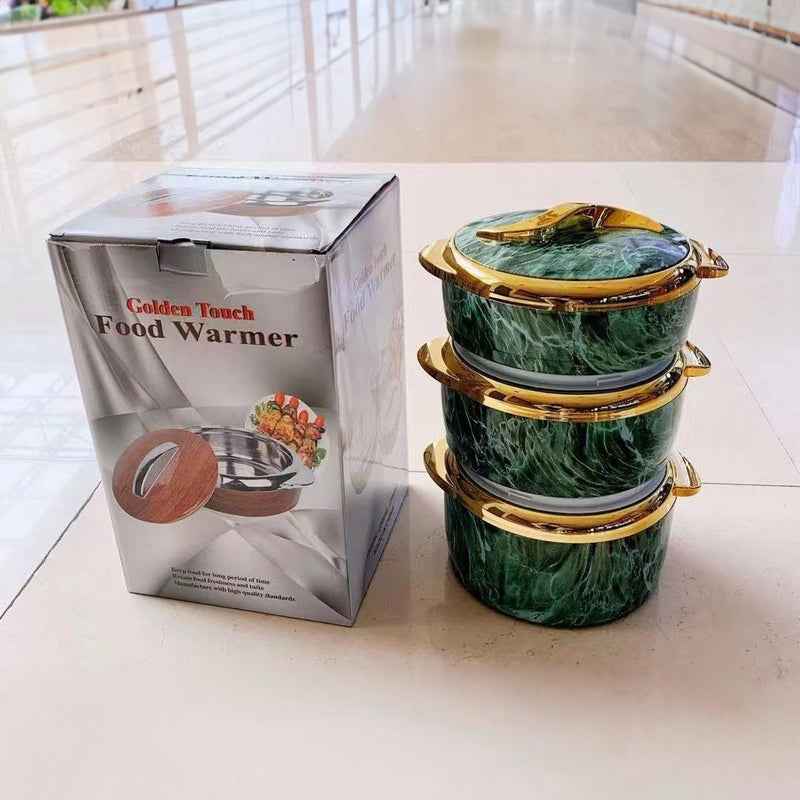 3-Piece Insulated Food Container Set (1.5L, 2L, 2.5L) - Ideal for Ramadan Celebrations, Weddings, Family Gatherings & More by eprolo
