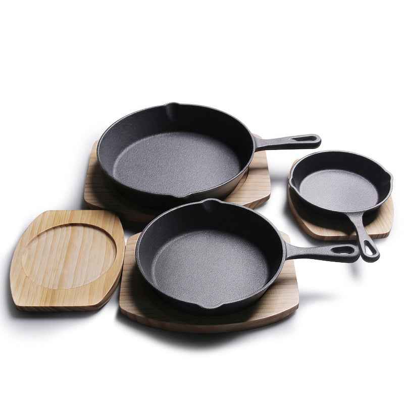 4-Pack Cast Iron Skillet Set – Non-Stick Frying Pans for Induction, Egg & Crepe Pan by eprolo