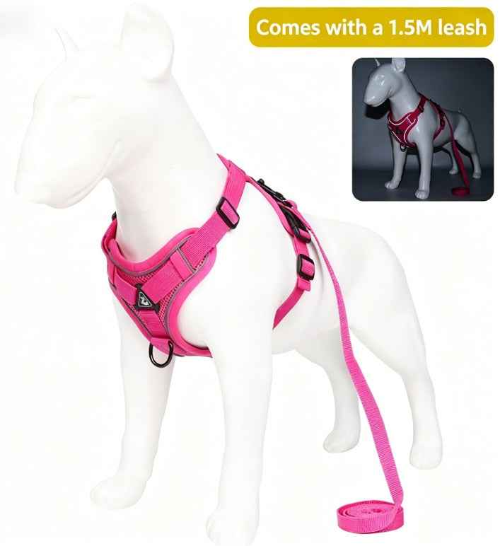 Pet Leash Reflective Breathable Cat Harness Vest Style Small Cat Breathable Reflective by eprolo