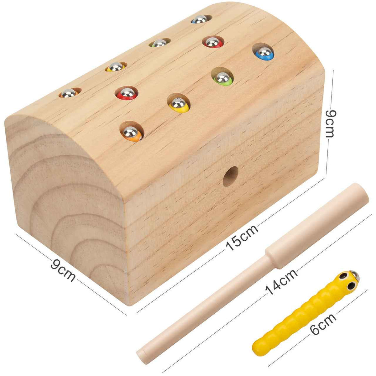 Wooden Bug Catch Game For Young Children Montessori Early Education Parent-Child Interactive Game Kindergarten Early Education Teaching Aids by eprolo
