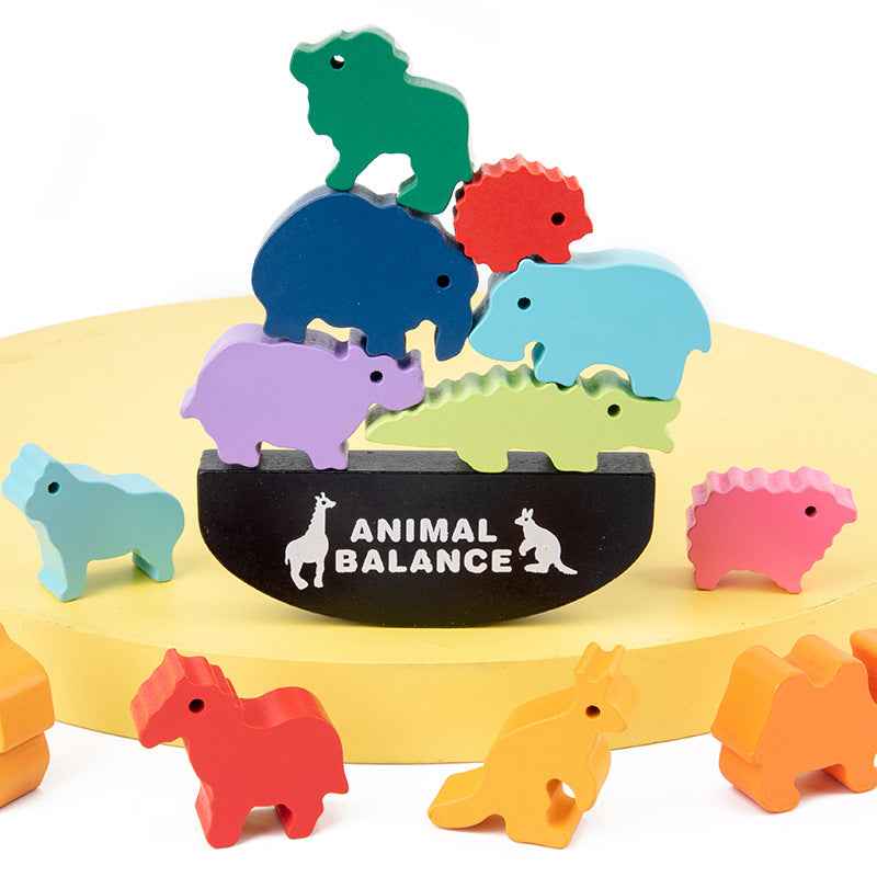Montessori Animal Balance Beam Toy for Early Education and Fine Motor Skills Development by eprolo