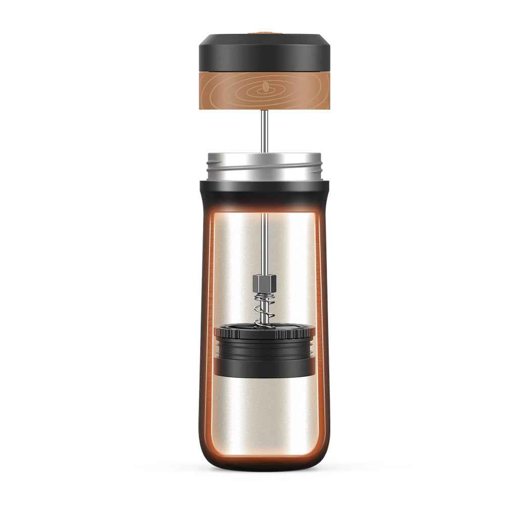 Portable Wireless Coffee Insulation French Press Espresso Capsule Coffee Maker Handheld Car Heating Coffee Cup by eprolo