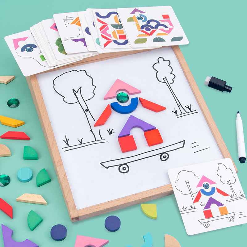 Unleash Creativity with Our Wooden Magnetic Drawing Board for Kids by eprolo