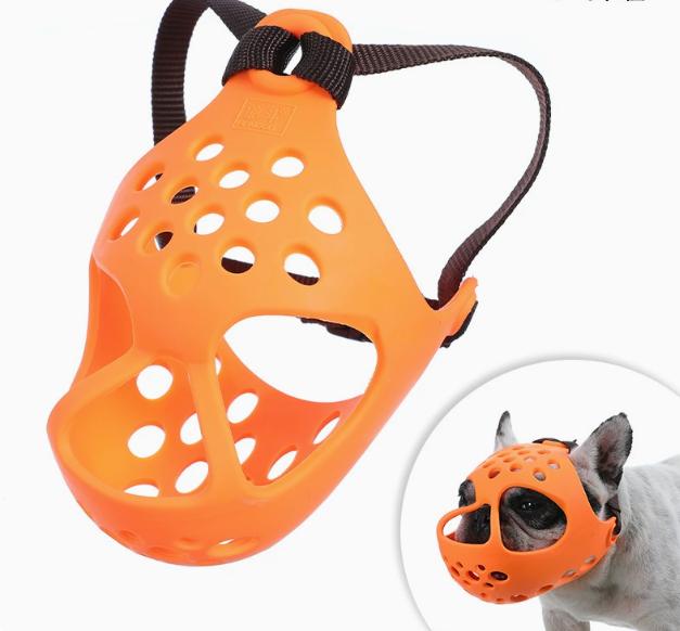 Humble Dog Soft Rubber Short-Muzzle Dog Muzzle for Bull Terrier, English Bulldog, French Bulldog, Pug - Prevents Biting and Eating Randomly by eprolo