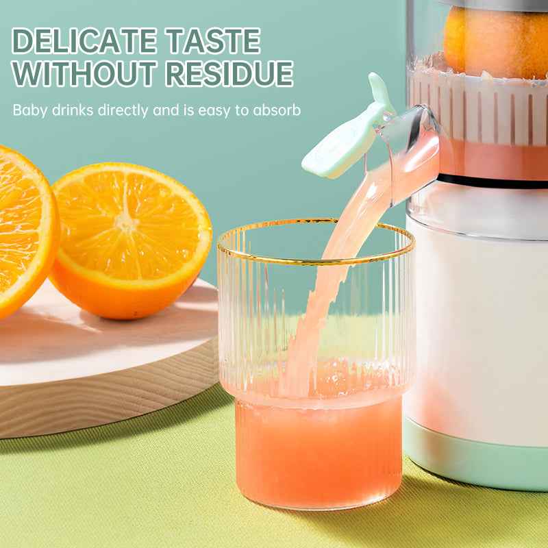 Portable USB - rechargeable slow juicer for oranges, lemons & other fruits. A handy electric blender for home kitchens. by eprolo