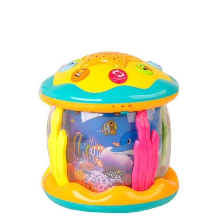 Baby children's hand clapping drum projection ocean puzzle early education toy lighting music multifunctional patting drum by eprolo