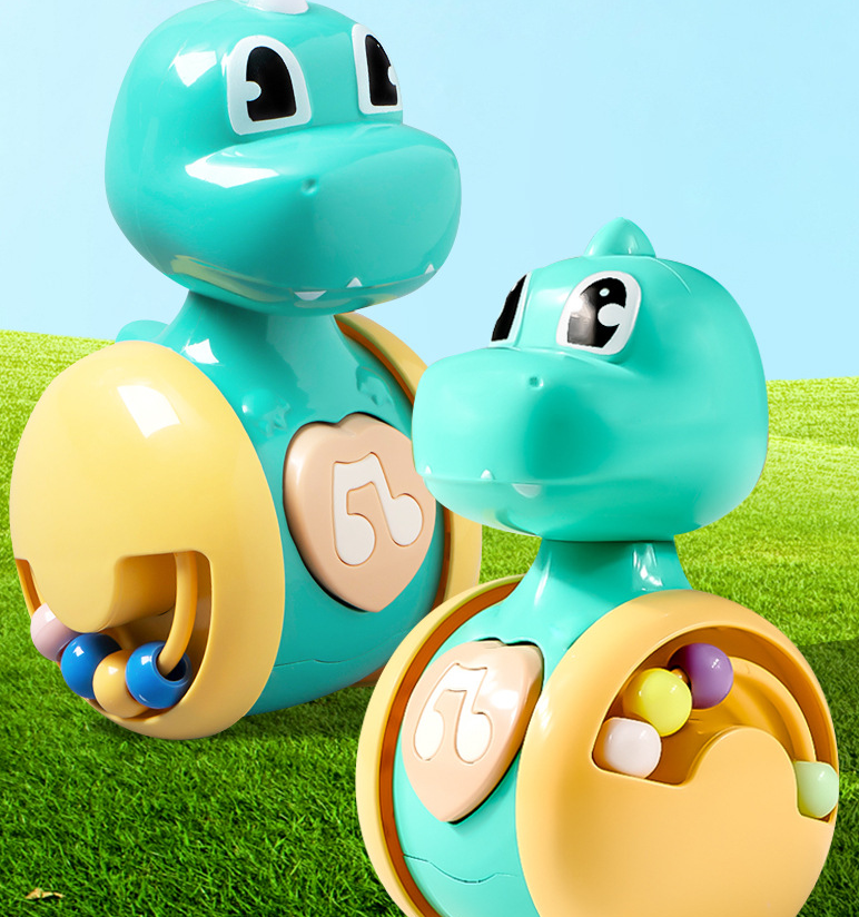 Little Deer Tumbler Children's Puzzle Early Education Toy Baby Soothing and Soothing Cartoon Shaped Cute Dinosaur by eprolo