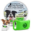 Pet Cat Dog Flea and Tick Prevention Silicone Collar with Insect Repellent Tag, Anti-Flea and Anti-Tick by eprolo