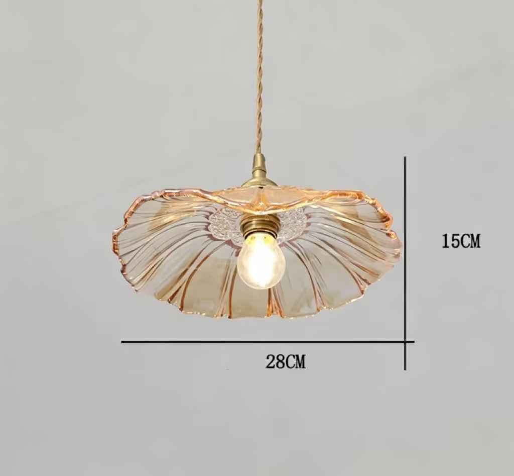 Vintage Brass Glass Chandelier – Elegant Retro Pendant Light for Your Home by eprolo