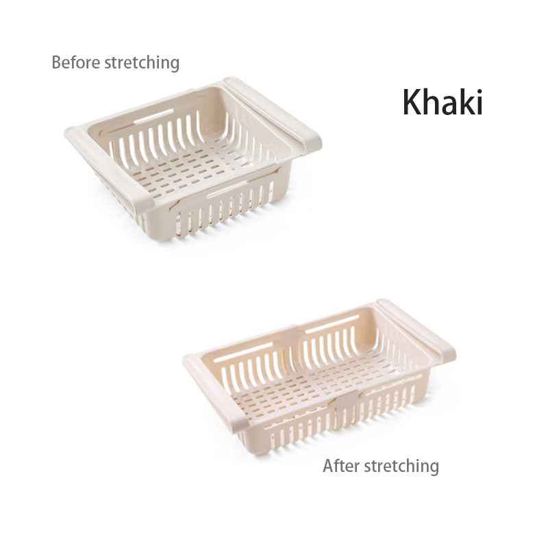 Retractable Refrigerator Divider Organizing Storage Rack Home Storage Rack Preservation Pull-Out Classification Box Refrigerator Partition Frame by eprolo