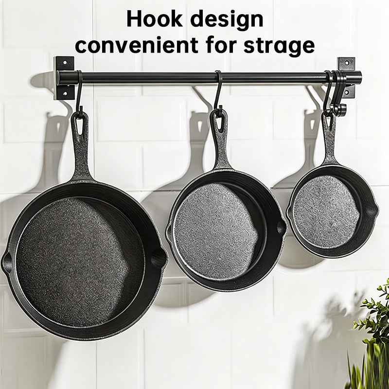 4-Pack Cast Iron Skillet Set – Non-Stick Frying Pans for Induction, Egg & Crepe Pan by eprolo