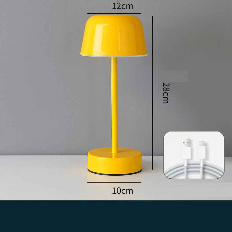 Metal Mini Night Light Touchable I-Beam Mushroom Bedroom Living Room Decor Jellyfish Ambience Lamp by eprolo