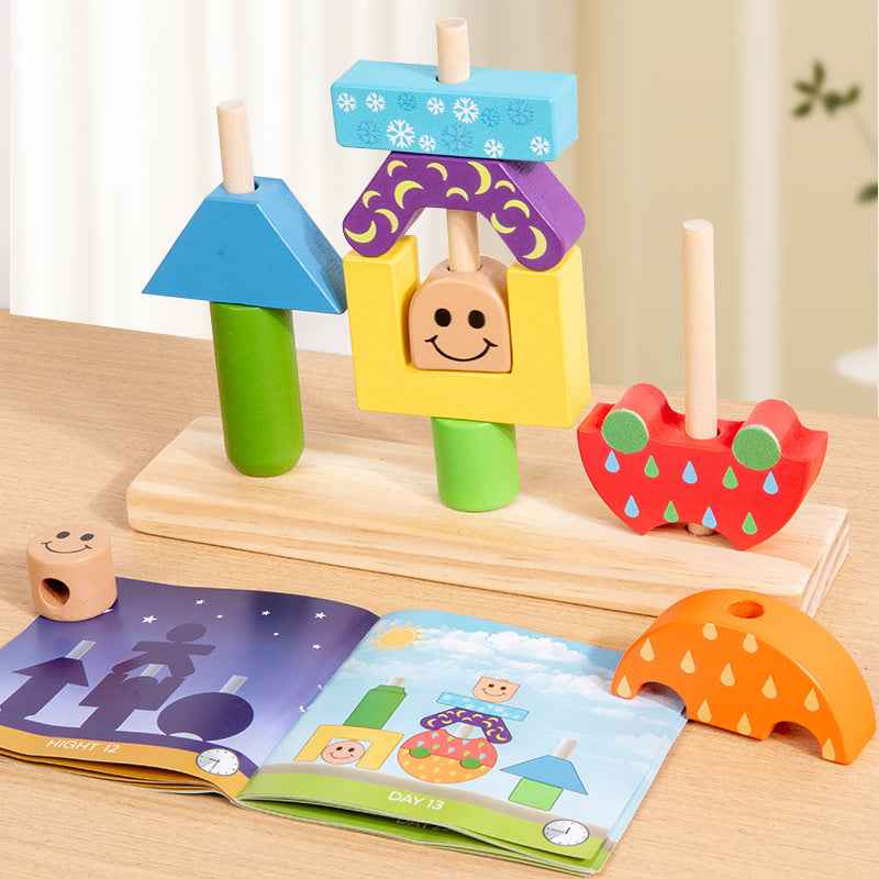 Creative building blocks, children's puzzle board games, kindergarten enlightenment, early education, puzzle toys, gifts by eprolo
