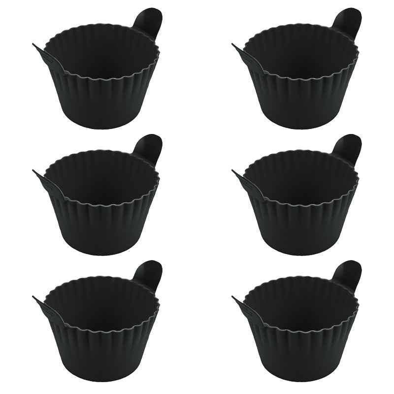 4-6 reusable silicone air fryer liners & baking cups – non-stick kitchen tools for eggs, cakes, meatballs. by eprolo