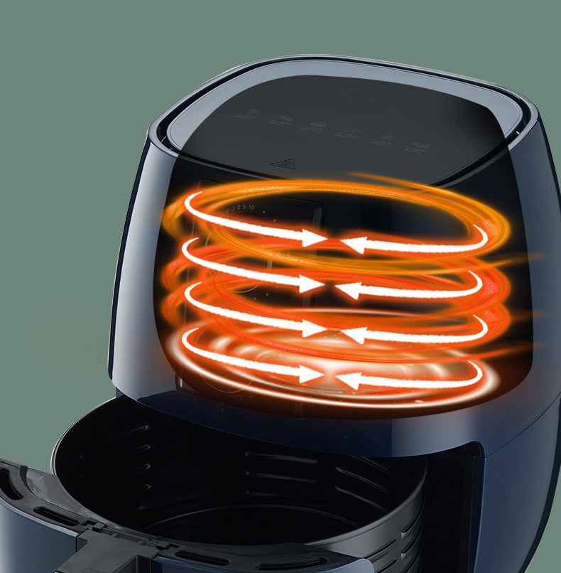 Visual Air Fryer Electromechanical Fryer Electric Oven Large Capacity Air Fryer 6L Multi-Function by eprolo