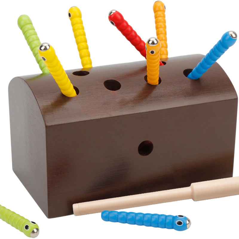 Wooden Bug Catch Game For Young Children Montessori Early Education Parent-Child Interactive Game Kindergarten Early Education Teaching Aids by eprolo