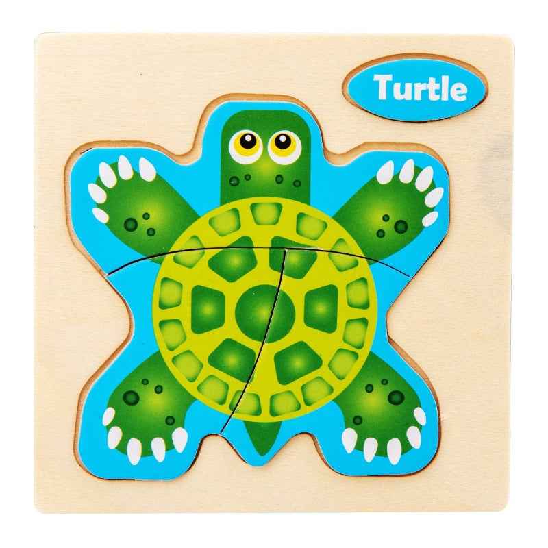Early Education Puzzle Jitterbug With The Same Children's Educational Animal Enlightenment Cognitive Puzzle Board Toys by eprolo