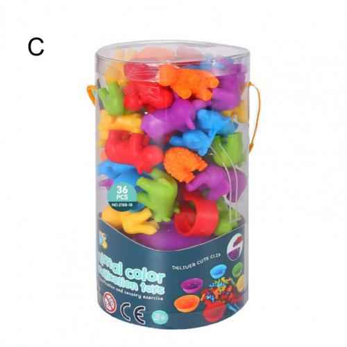 Children's Rainbow Count Early Education Cognitive Toys Montessori Teaching Aids Math Children's Game Set by eprolo