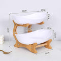 2-Tier Bamboo Fruit Stand for Kitchen, Space Saving Countertop Organizer with Ventilation to Keep Produce Fresh by eprolo