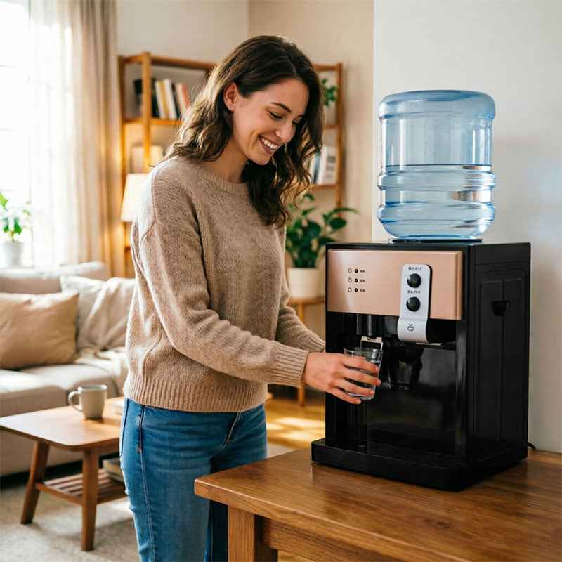 Electric Countertop Water Dispenser 8°C-95°C, Hot Cold Water Cooler for Home Kitchen Office Use by eprolo