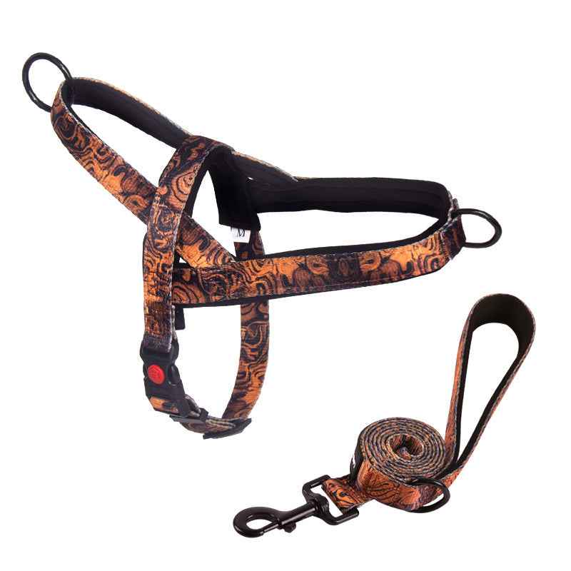 Dog Harness with Anti-Pulling Feature for Medium and Large Breeds, Lab, Golden Retriever, Dog Leash, Dog Chain by eprolo