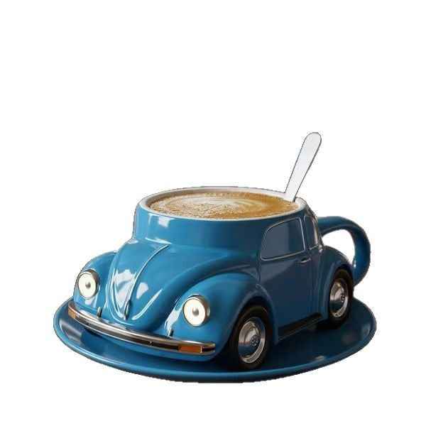 Creative Beetle Mug with 304 Stainless Steel Inner Core and Resin Craft, Beetle Design Coffee Mug by eprolo