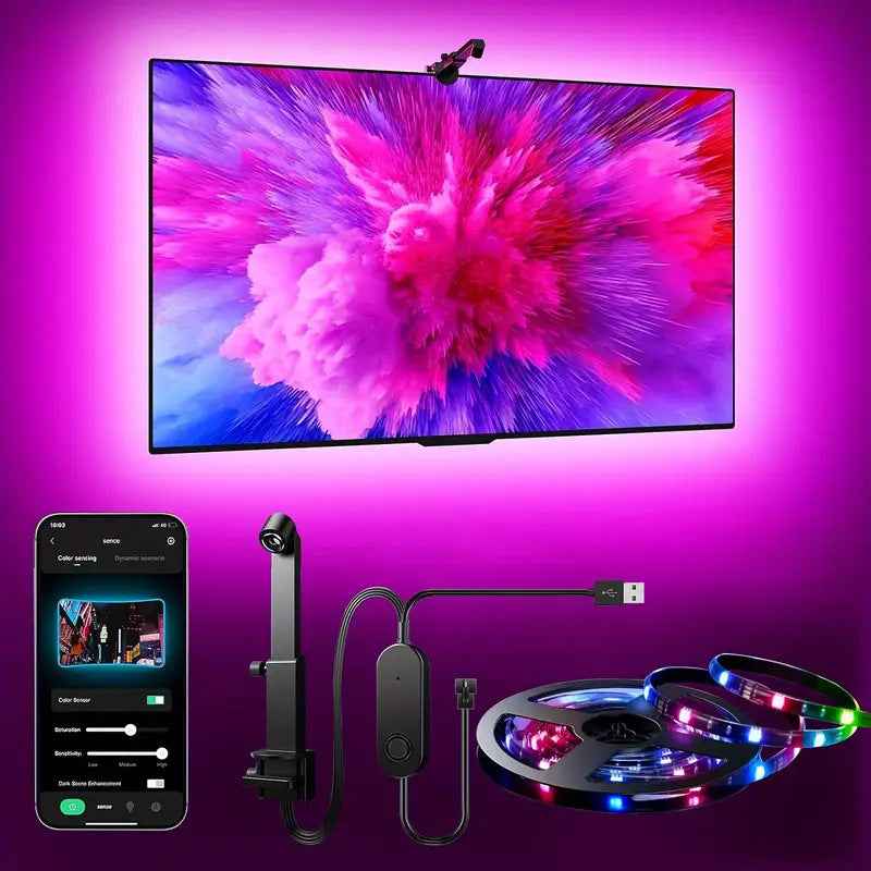 USB TV Ambient Light – Elevate Your Viewing Experience with Screen-Sync RGB Lighting by eprolo