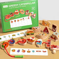 Early childhood education Greedy eating caterpillar string and bead game focus logical thinking training children's toys by eprolo