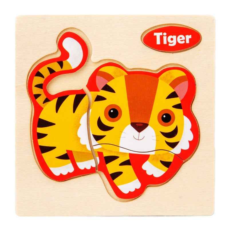 Early Education Puzzle Jitterbug With The Same Children's Educational Animal Enlightenment Cognitive Puzzle Board Toys by eprolo